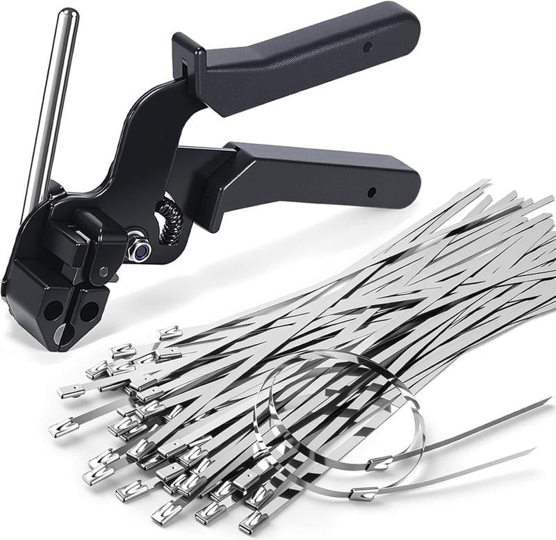 🔥 Kit de bridas de acero inoxidable 304 | 4 veces más resistentes que las de plástico | ¡50 % de descuento en Pro Tool!