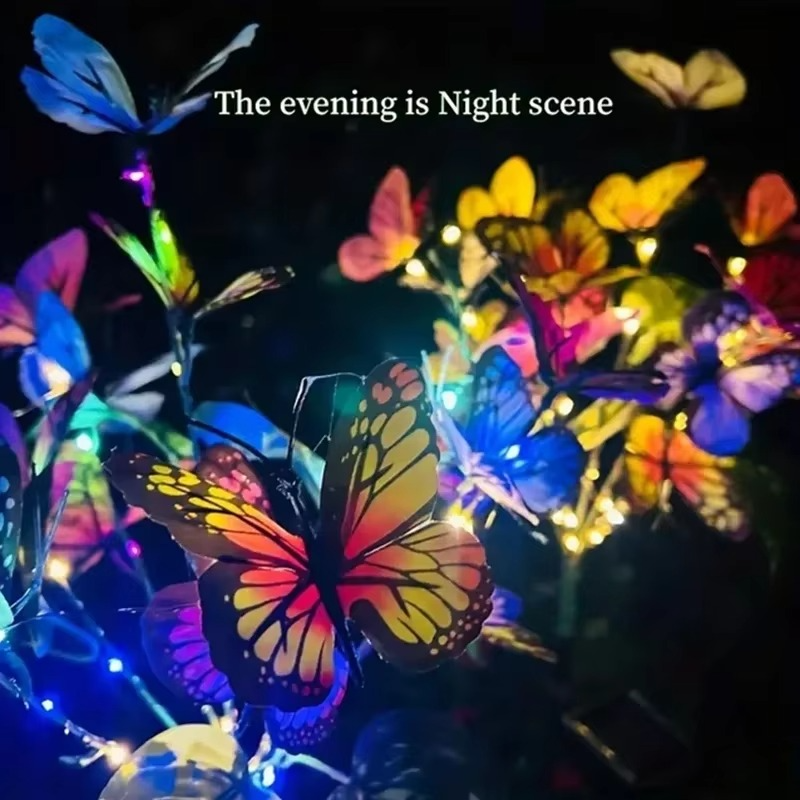 🦋Luces solares de mariposas para exteriores💐