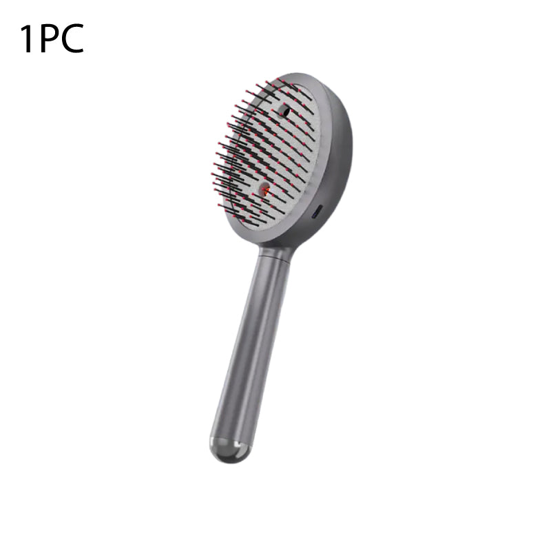 Cepillo eléctrico de masaje para el cuero cabelludo con spray 3 en 1