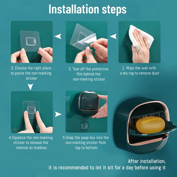 Waterproof Soap Dish With Drainage Box 🎅 Christmas Must Have🎅