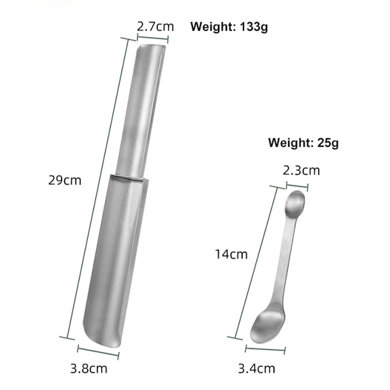 Kit de herramientas de acero inoxidable de doble cabezal para hacer albóndigas