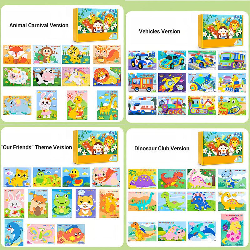 Manualidades DIY para niños con pegatinas 3D de EVA