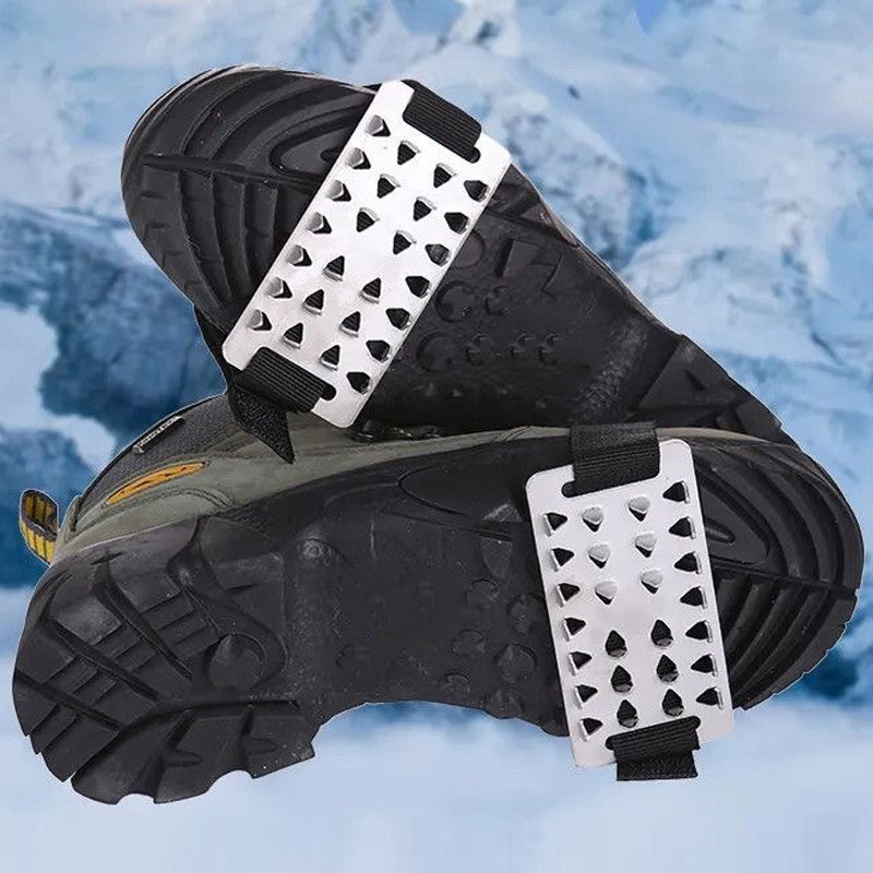 Juego de crampones antideslizantes y duraderos para zapatos de hielo