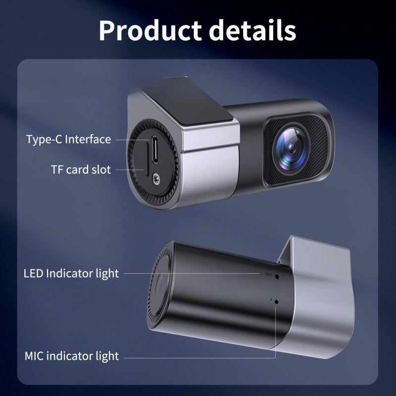 📷1Cámara para salpicadero HD 1080P con Wi-Fi y visión nocturna🚗