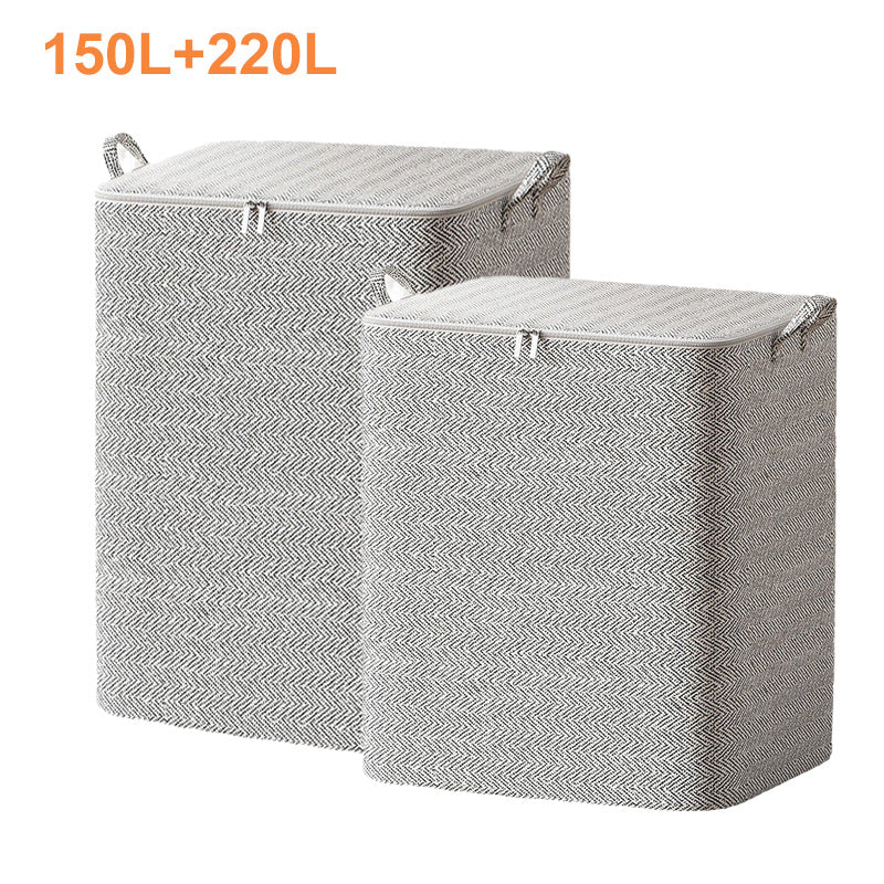 📦Caja Organizadora de Almacenamiento Extragrande con Tapa – Versátil para Ropa, Manta y Ropa de Cama