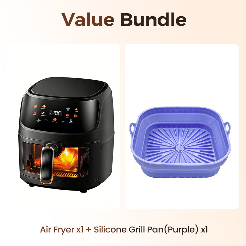 🔥 🔥 Freidora digital con ventana de visualización