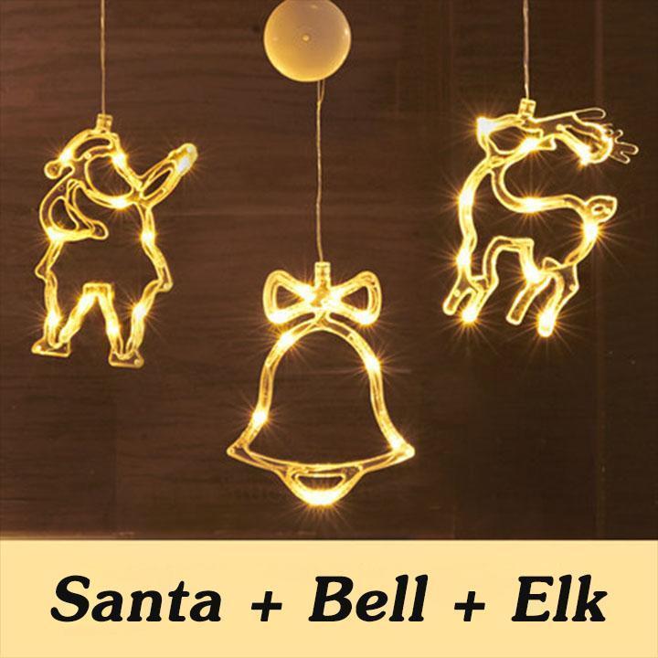Dekorativt lys med juletema