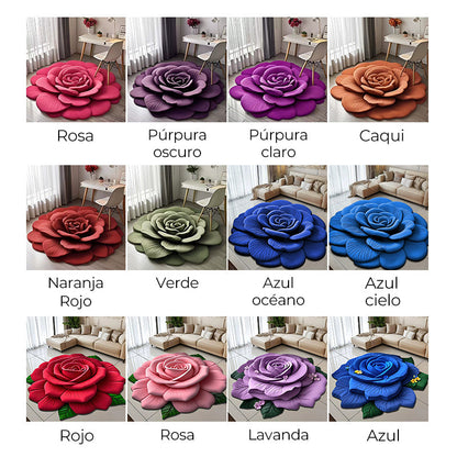🌺Oferta Por Tiempo Limitado🌺Alfombra Floral de Felpa y Tierra de Diatomeas