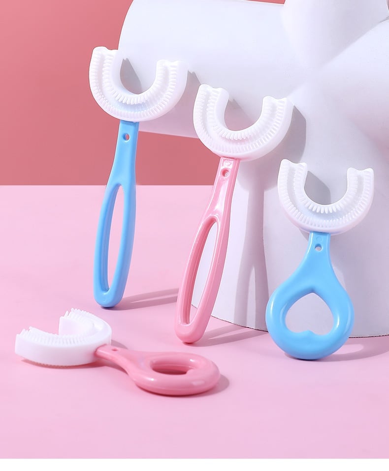 🦷Todos los niños redondeados Cepillo de dientes en forma de U🎁