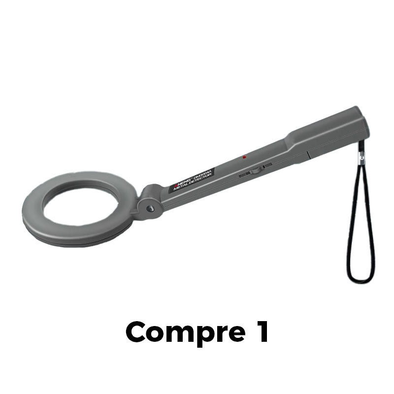 Detector de metales manual 360° para oro y joyas
