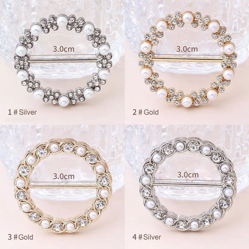 [Compre 1 Obtenga 1 Gratis] Classic All-match Pearl Rhinestone Buckles