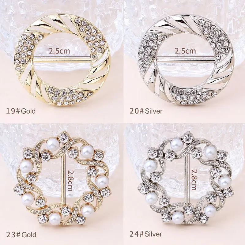 [Compre 1 Obtenga 1 Gratis] Classic All-match Pearl Rhinestone Buckles