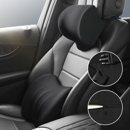 Reposacabezas y cojín lumbar ergonómicos para asientos de coche