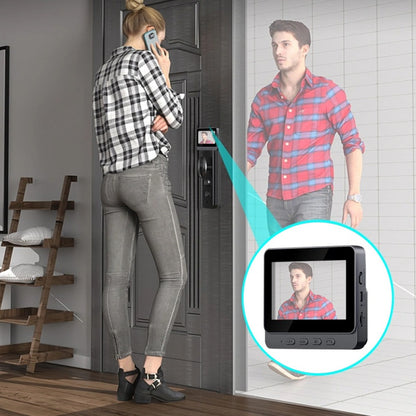 Cámara inalámbrica para timbre: 1080P, ángulo de 170°, pantalla de 4,3 pulgadas, resistencia al agua IPX65 para exteriores, visión nocturna.