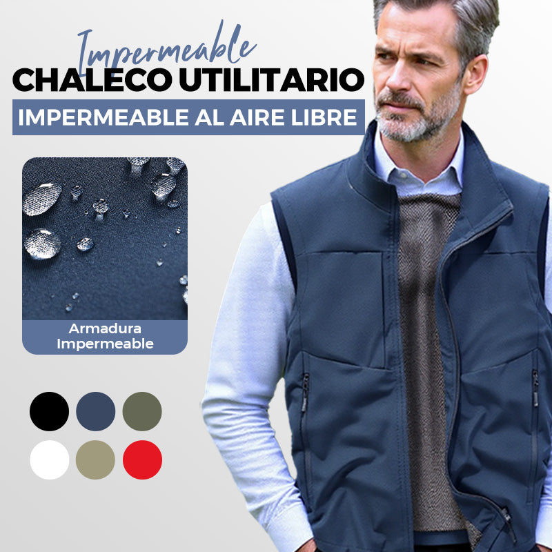 Cómodo chaleco de secado rápido con bolsillos para hombre