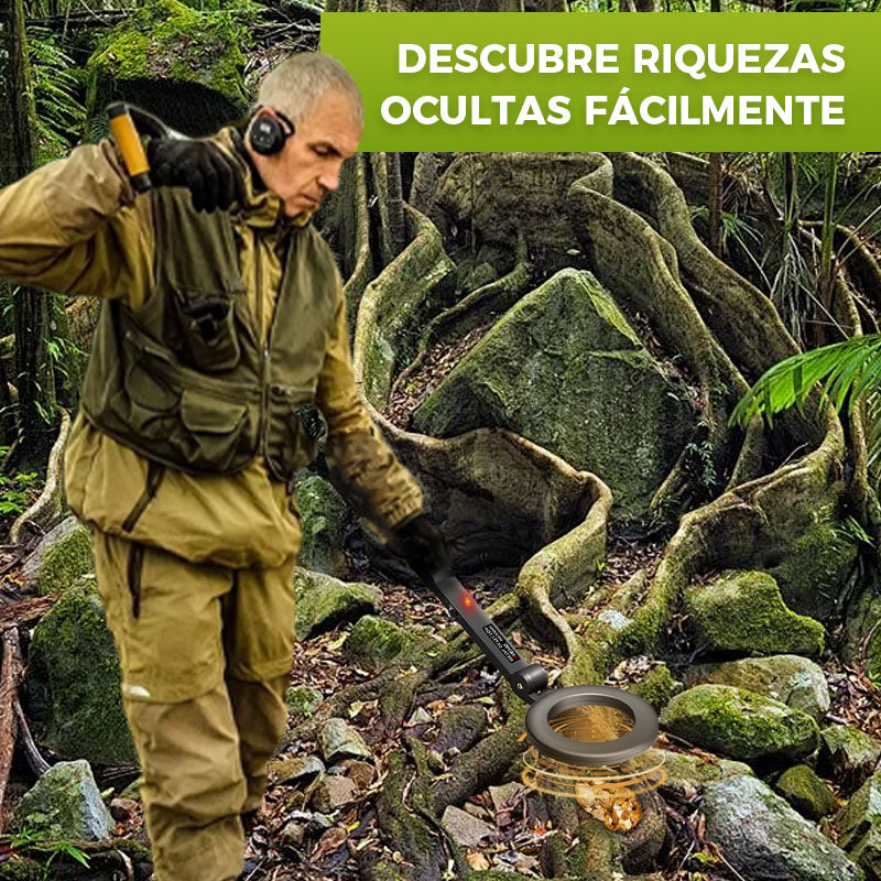 Detector de metales manual 360° para oro y joyas