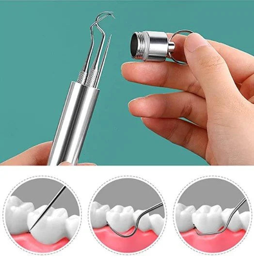 🔥Juego de palillos de dientes de acero inoxidable 7pcs