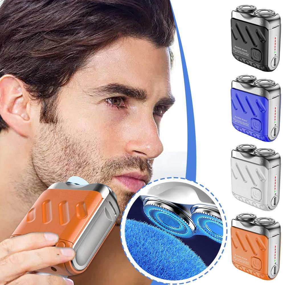 🔥 ¡Último día 50% de descuento!🔥 Afeitadora eléctrica portátil rotativa de doble anillo