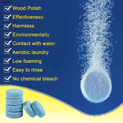 🚗✨Pastillas limpiadoras para cristales de automóviles: limpiador concentrado para el cuidado y la limpieza de limpiaparabrisas🚗💦
