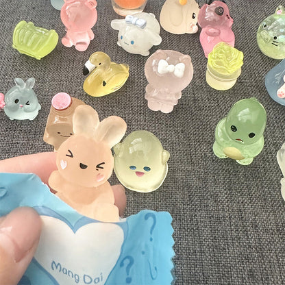 Blind Bag Mini Figuras Luminosas de Animales de Resina - 10PCS/Set