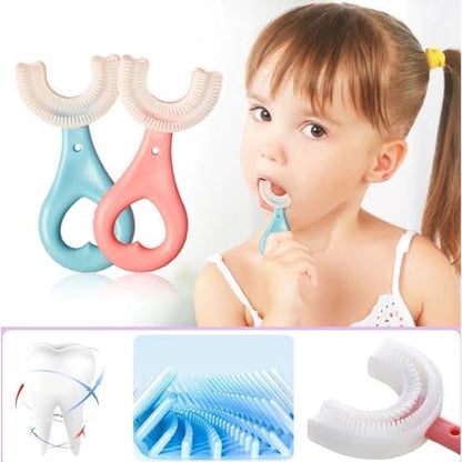 🦷Todos los niños redondeados Cepillo de dientes en forma de U🎁