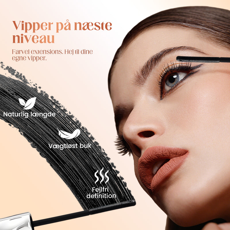 Vandfast Fiber Mascara – Øjeblikkelig Længde og Bukning