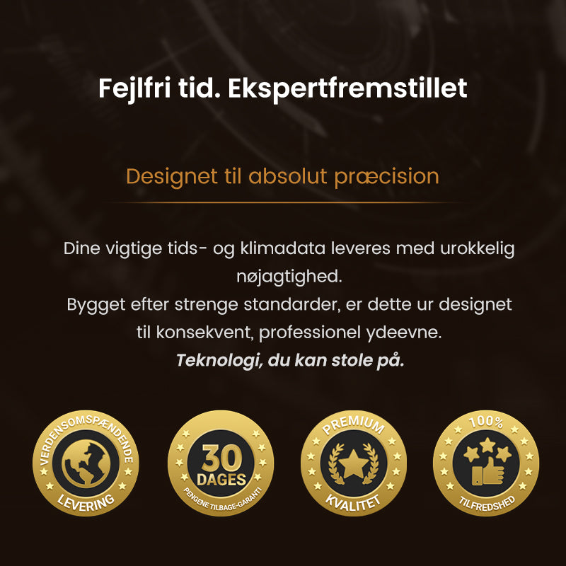 l temperaturmonitor Vejrudsigt LED-vækkeur