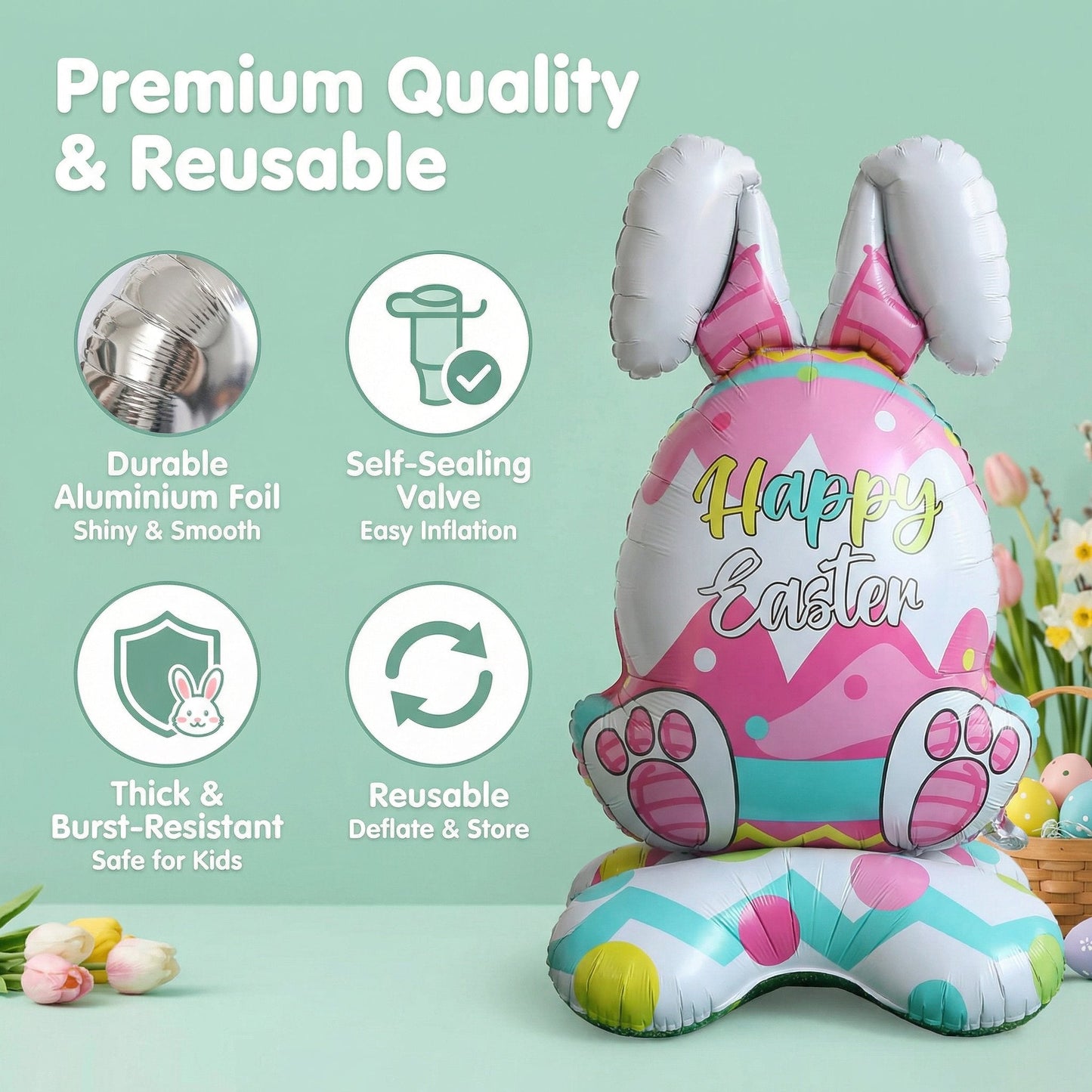 🐰OFERTA DE SEMANA SANTA🎈¡Listo para tus celebraciones, con un globo que une alegría, economía y practicidad! 🐰