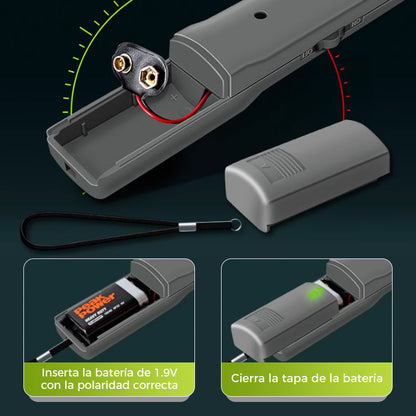 Detector de metales manual 360° para oro y joyas