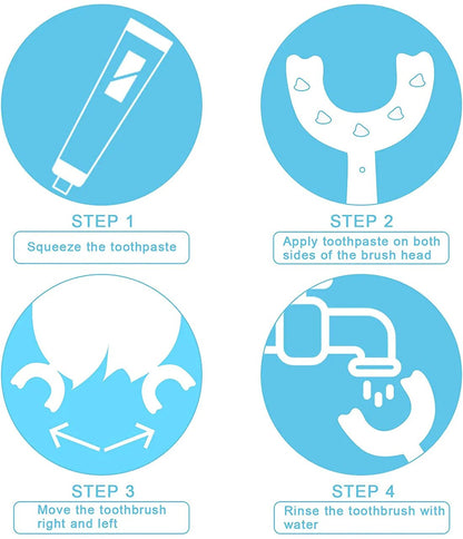 🦷Todos los niños redondeados Cepillo de dientes en forma de U🎁