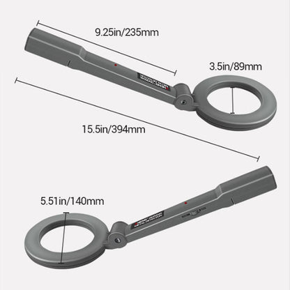 Detector de metales manual 360° para oro y joyas
