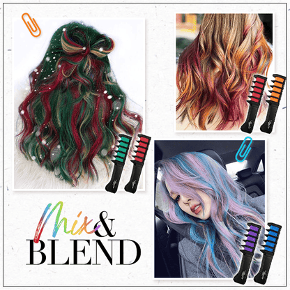 🔥Oferta especial 2025🔥Peine para teñir el cabello de un solo uso con efecto deslumbrante
