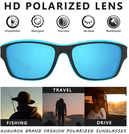 2023 Gafas de sol deportivas para hombre con lente polarizada antirreflejos