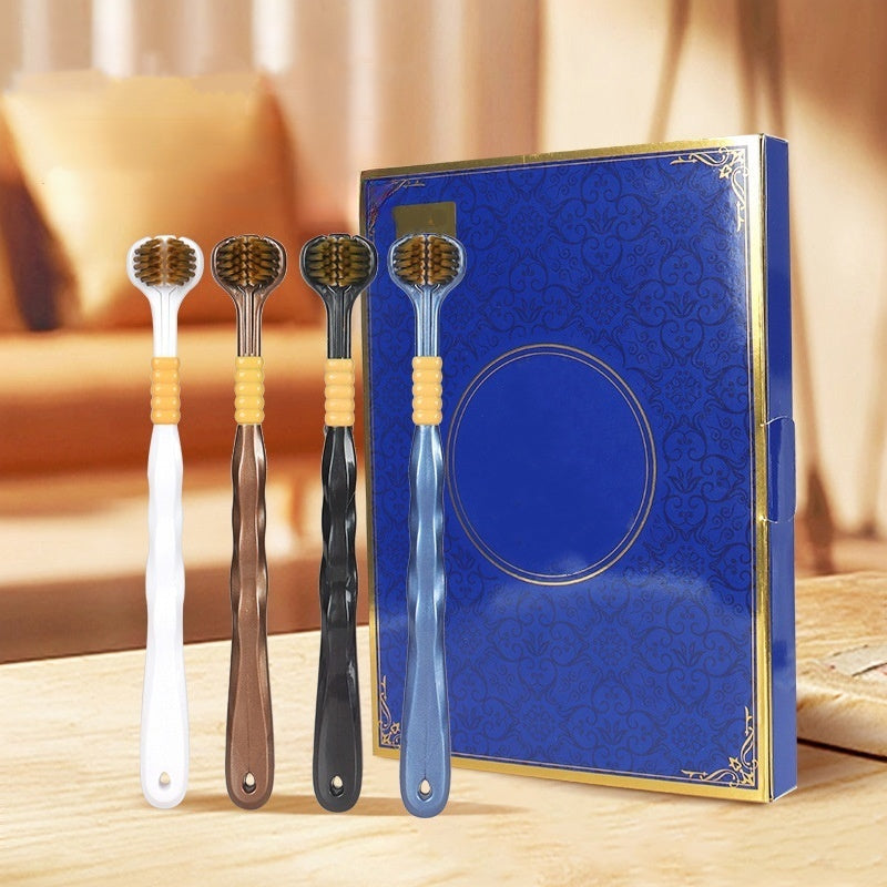 OFERTA ESPECIAL🦷Cepillo de dientes de limpieza multiángulo con tres cabezales