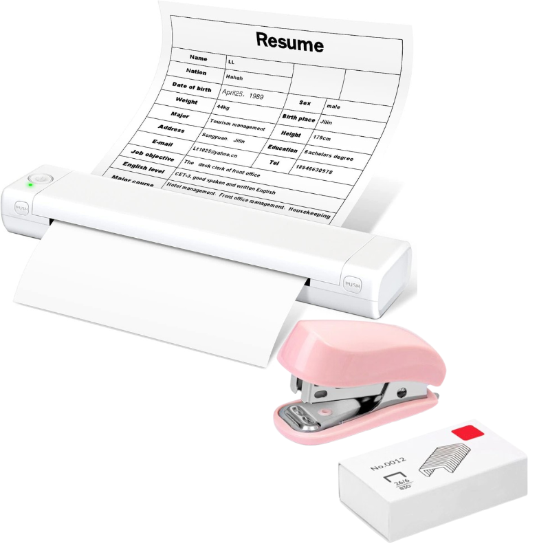 🚀🖨️ 50 % rabatt! Miniprinter 2026 – 📚 til studier og arbeid, 🎨 tatoveringsdesign, 🧳 bærbar og trådløs!