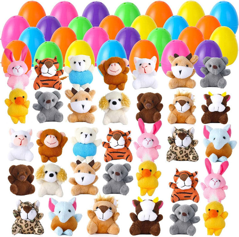 🔥¡Precio especial por último día!⚡Más de 50 000 unidades vendidas🎁12/24 unidades de huevos de Pascua rellenos: juguetes blanditos de crecimiento lento