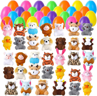 🔥¡Precio especial por último día!⚡Más de 50 000 unidades vendidas🎁12/24 unidades de huevos de Pascua rellenos: juguetes blanditos de crecimiento lento