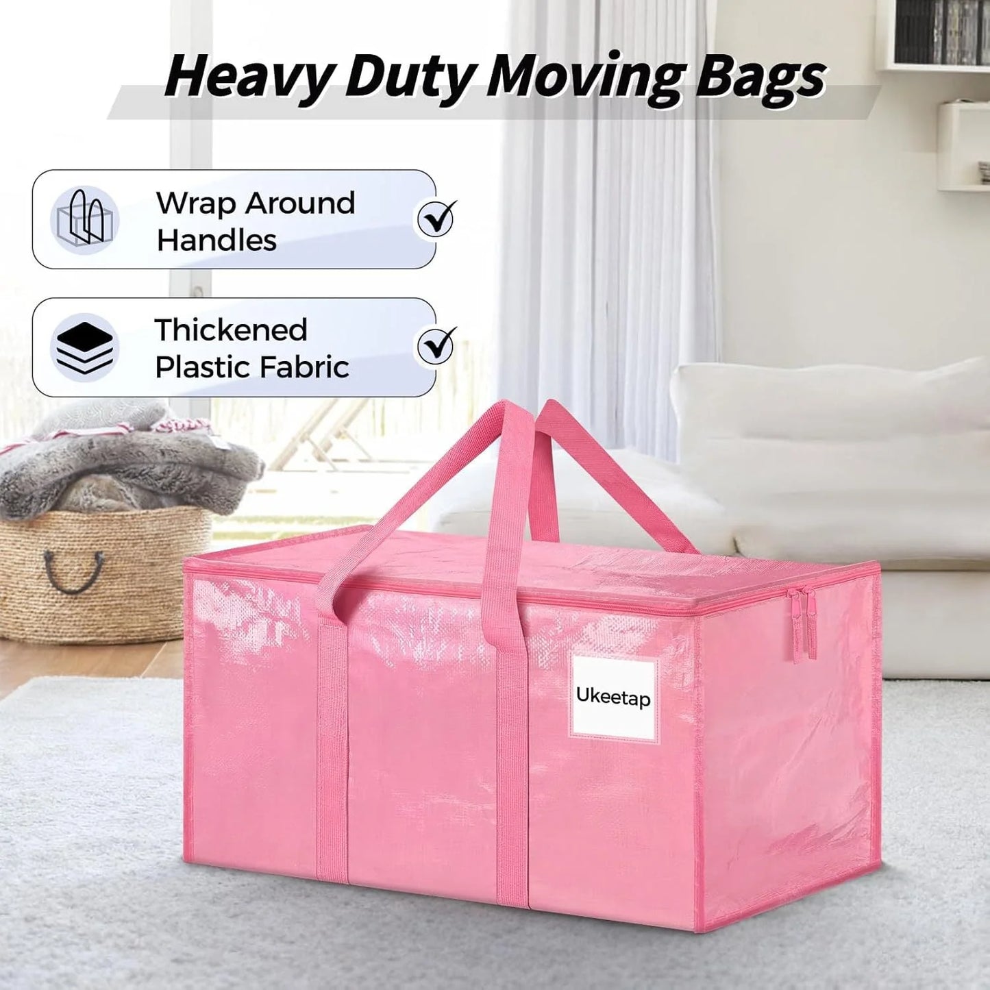 🏠¡OFERTA DE AÑO NUEVO!🛍️ Bolsa multifuncional y resistente XL para almacenamiento y mudanzas ✈️