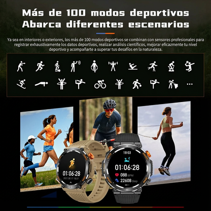 ⌚🔥 ¡61% OFF por Tiempo Limitado! Smartwatch Deportivo y para Exteriores Resistente al Agua – Ideal para Aventura y Ejercicio 💪🌧️