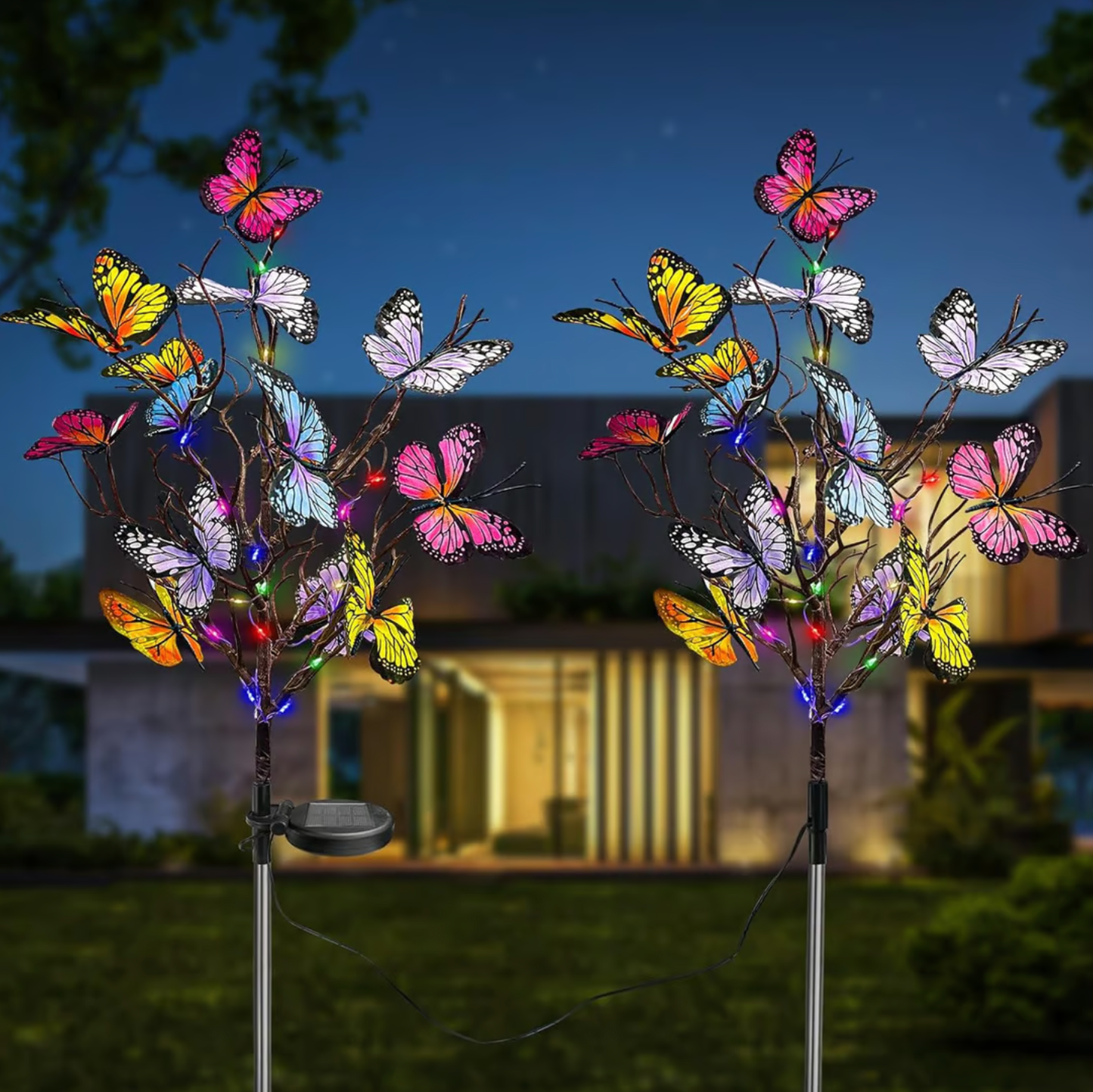 🦋Luces solares de mariposas para exteriores💐