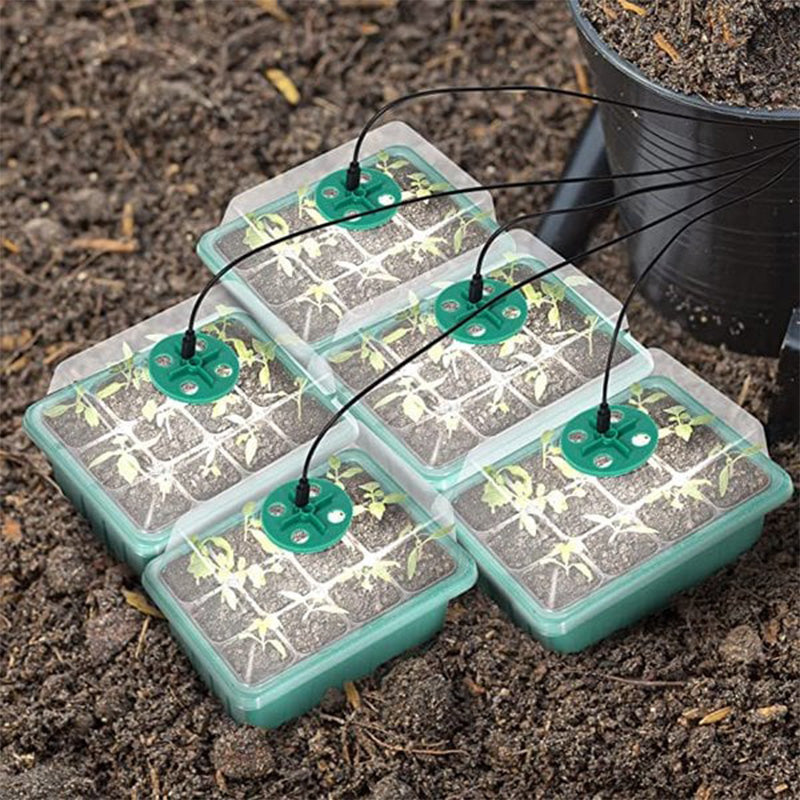 🌱 Bandejas de Cultivo con Luz de Crecimiento – Temporizador, Ajuste de Humedad, Drenaje, Ideal para Germinación de Semillas 50% OFF