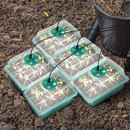 🌱 Bandejas de Cultivo con Luz de Crecimiento – Temporizador, Ajuste de Humedad, Drenaje, Ideal para Germinación de Semillas 50% OFF