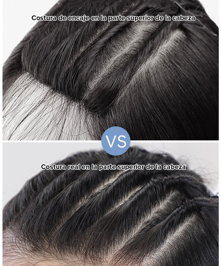 Extensiones de cabello con clip en forma de U con efecto de ondas de agua