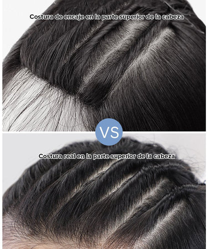 Extensiones de cabello con clip en forma de U con efecto de ondas de agua