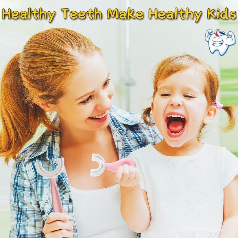🦷Todos los niños redondeados Cepillo de dientes en forma de U🎁