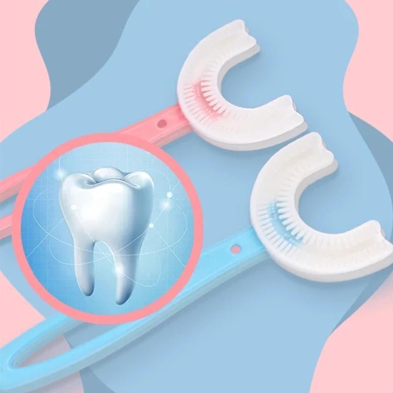 🦷Todos los niños redondeados Cepillo de dientes en forma de U🎁