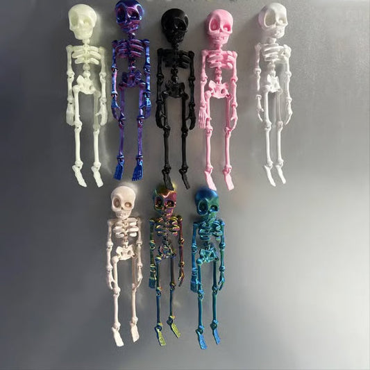 👻🎉Figura magnética de esqueleto vintage impresa en 3D🎃