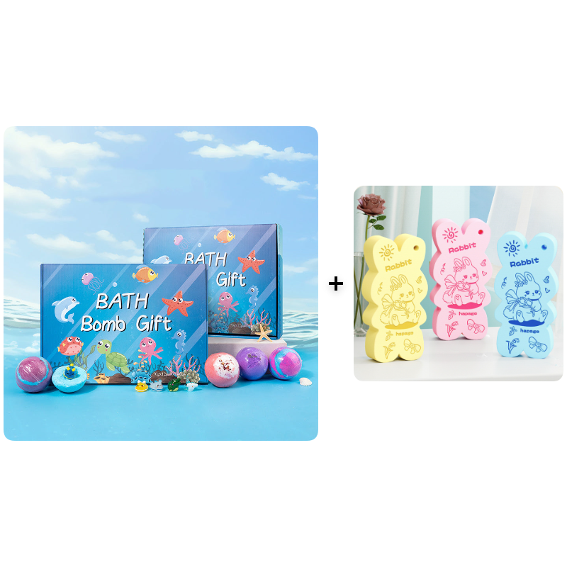 💎 ¡50 % DE DESCUENTO EN EL SET DE BOMBAS DE BAÑO CON SORPRESA! 💎 12 juguetes de animales marinos, cuidado suave y diversión aromática para los niños 🛁