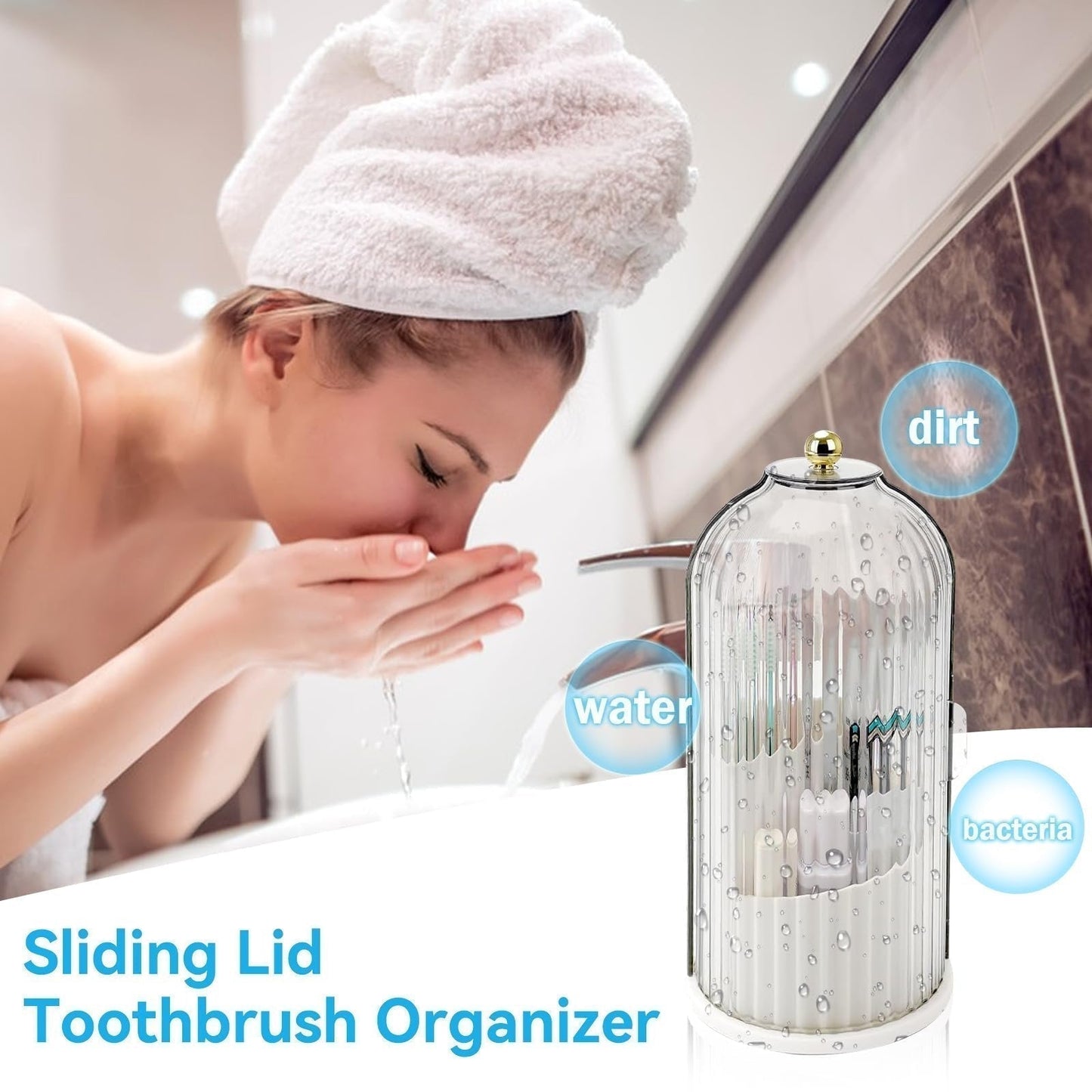 🔥【 Más Vendido】🔥Sucio? ¡Este organizador es un milagro (y compacto)! ⏳360°+🦷 Higiénico! Organizador