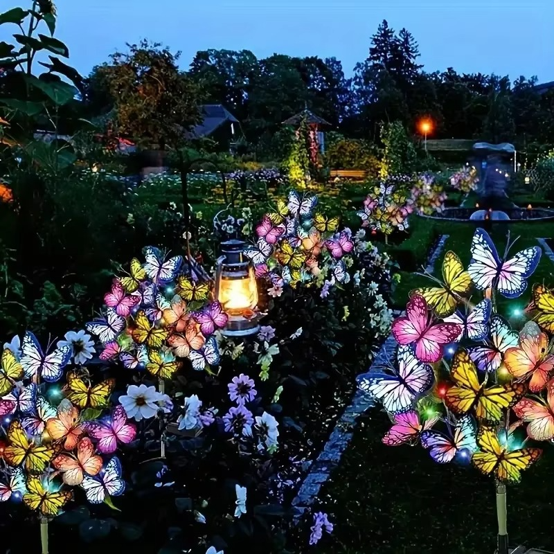 🦋Luces solares de mariposas para exteriores💐